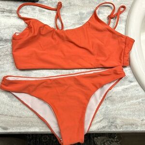 SHEIN orange bikini